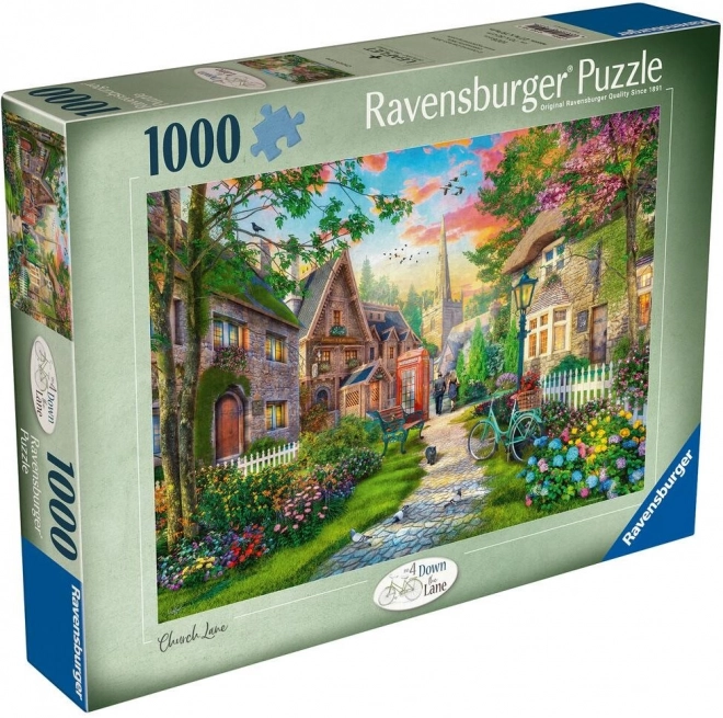 RAVENSBURGER Puzzle Sprehod po vaških ulicah 1000 kosov