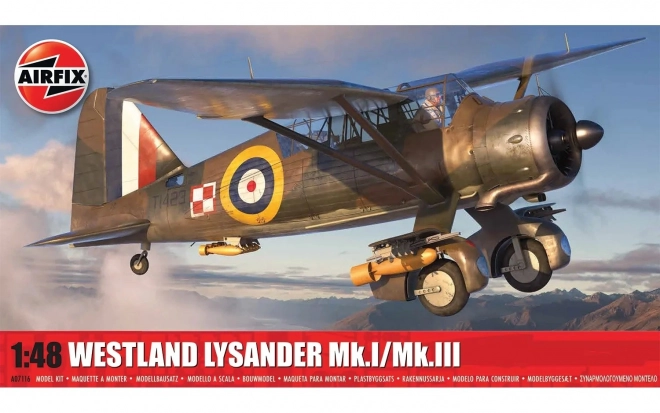 Model letala Westland Lysander Mk.I/Mk.III 1/48