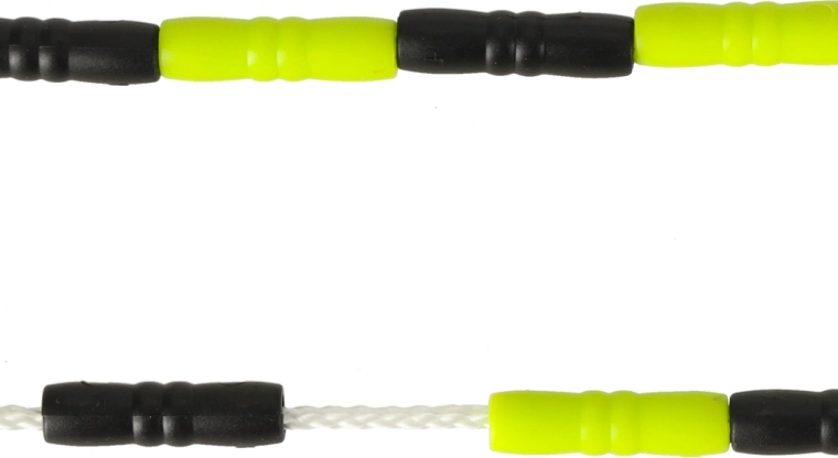 Bunkasto (koralčno) vrv za tekoč in dobro viden zamah