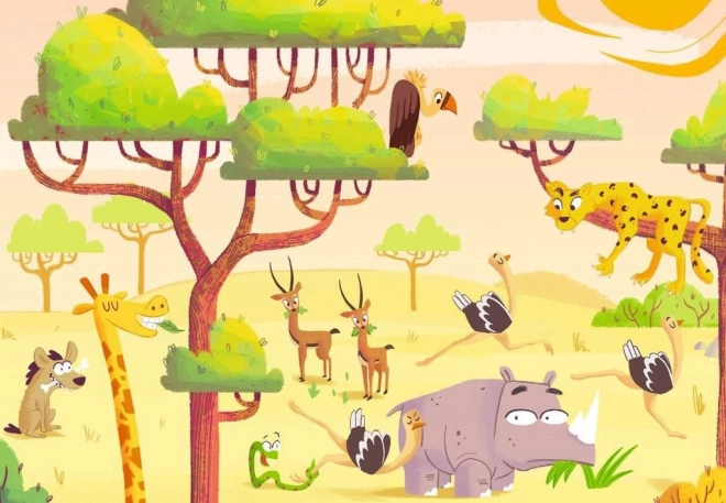RAVENSBURGER Puzzle&Play: Safari 2x24 kosov