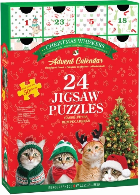 Adventni koledar puzzle Božične brade