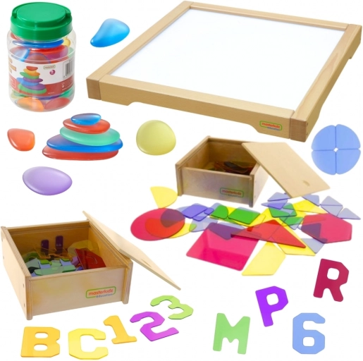 Masterkidz LED panel senzomotorična škatla s priborom