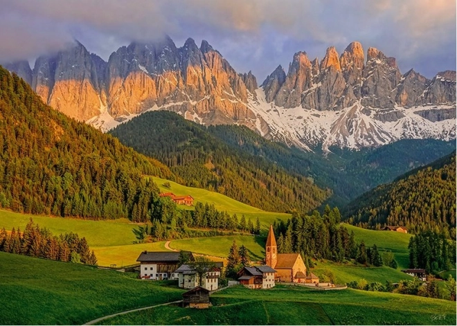 Sestavljanka Santa Maddalena Dolomiti 1000 kosov