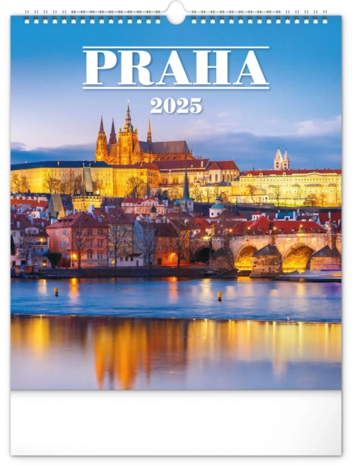 Stenski koledar Praga 2025, 30 × 34 cm