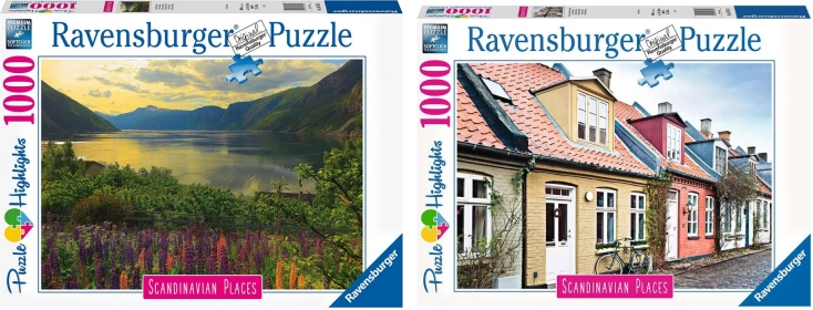 Komplet dveh sestavljank 2 × 1000 koščkov RAVENSBURGER