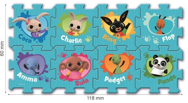 Pene puzzle Bing Bunny 32x32x1,5 cm 8 kosov v foliji