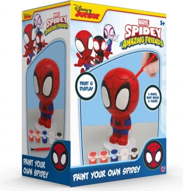 Spidey figurica za barvanje – ustvarjalni komplet z barvami in čopičem