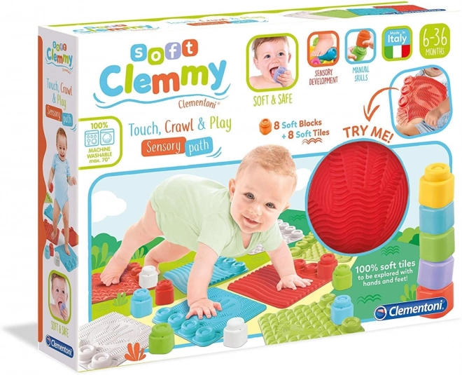CLEMENTONI MEHKE CLEMMY Senzorične podloge s kockami