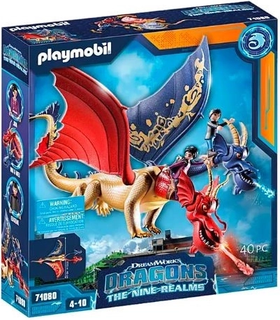 Konstrukcijski set PLAYMOBIL DRAGONS: THE NINE REALMS – Wu & Wei in Jun