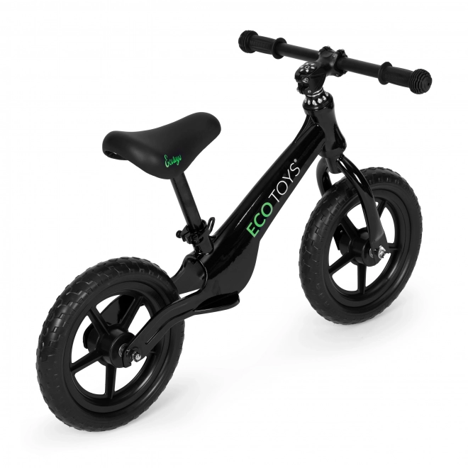 Otroški poganjalec ECOTOYS črne barve