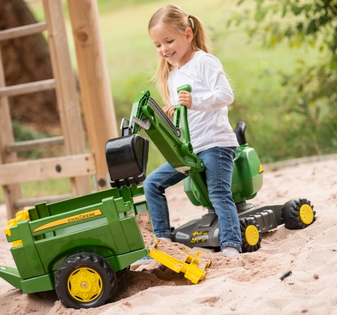 Otroški bager na kolesih John Deere