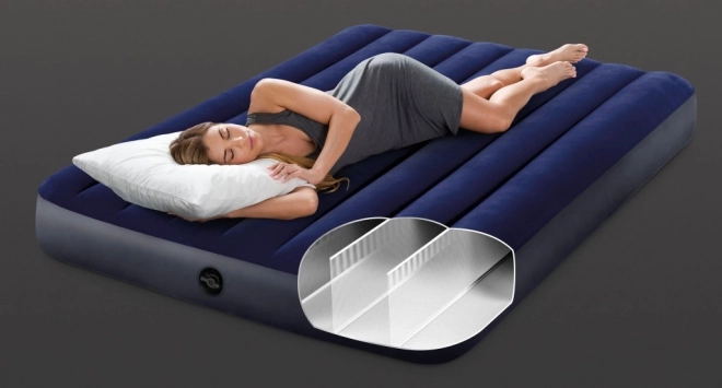 Napihljiva vzmetnica INTEX Double Velour 191x137 cm