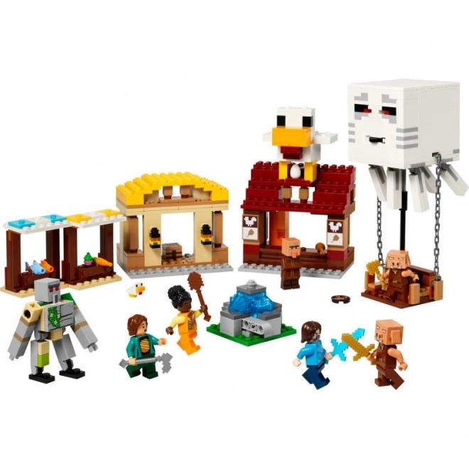 LEGO Minecraft 21273 Napad balonastega Ghasta na vas