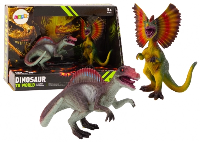 Komplet figuric dinozavrov Spinosaurus Dilophosaurus Set 2el