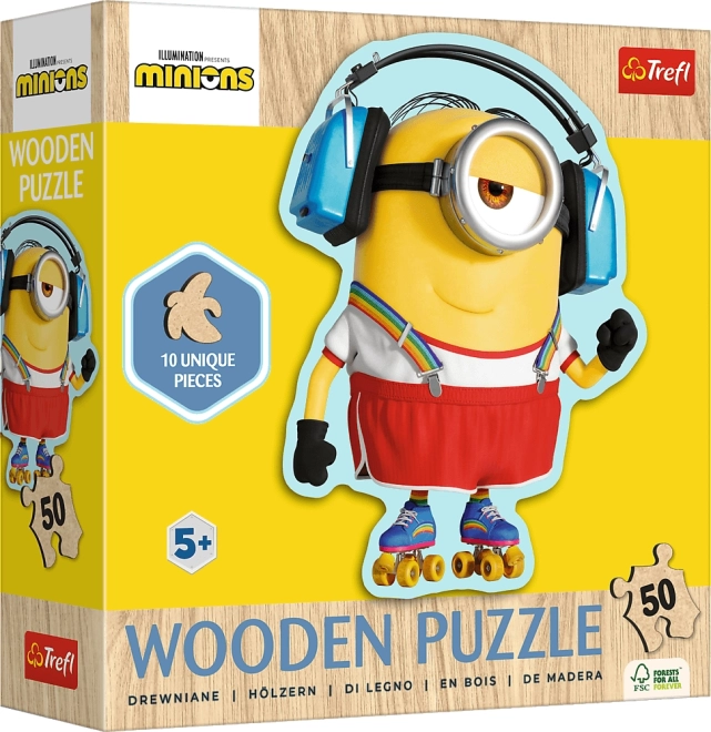 lesene puzzle 50 koščkov MINIONI / JAZ, BARABA 4