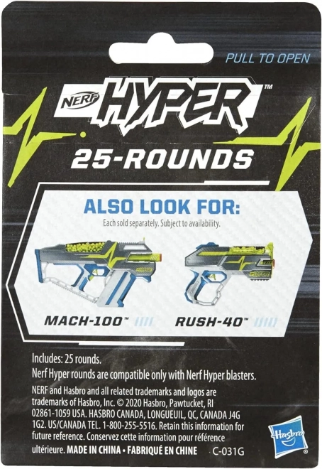 Nerf Hyper 25 nabojev Boost Refill F0576