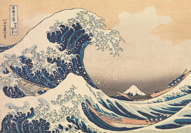Sestavljanka 1000 kosov - Hokusai: Veliki val