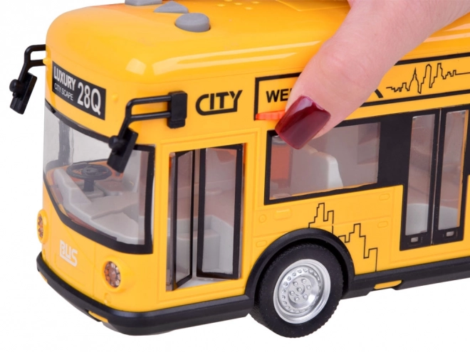 Rumeni parti avtobus odpiranje vrat zvoki luči glasba ZA5222