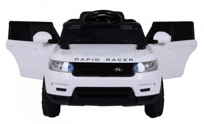 Električni avto Land Rapid Racer v beli barvi