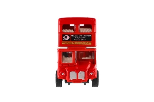 Rdeči londonski dvonadstropni avtobus 12 cm