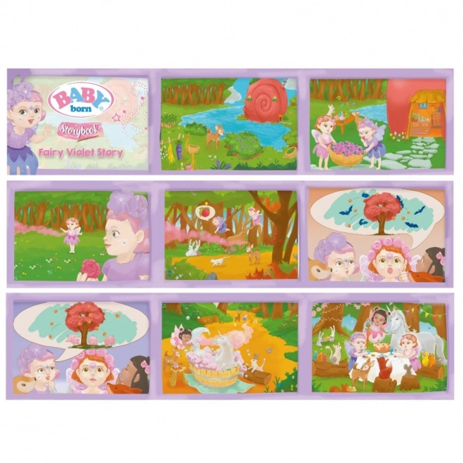 Baby Born Storybook Vijolična vila - 18 cm