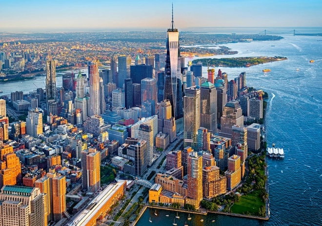 puzzle 500 kosov Zahod sonca nad Manhattanom