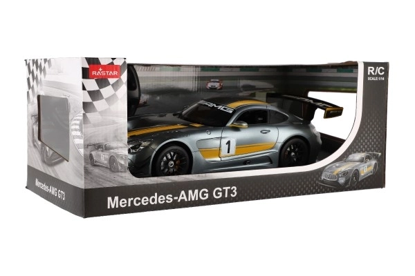 Auto RC Mercedes AMG GT3 plast 35 cm 2,4GHz z dalj. upravljanje na baterije v škatli 44x18x23 cm