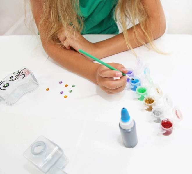 Kreativni set Bleščeče vaze - slikanje na steklo