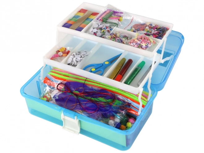 Modra razširljiva kovček Creative Art Kit DIY