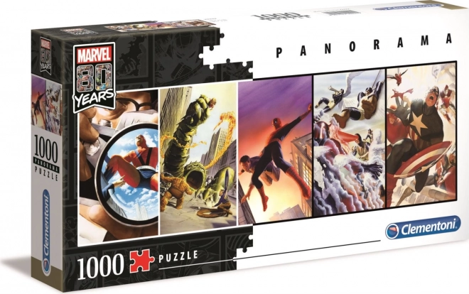 Clementoni panoramska sestavljanka Marvel 80 let 1000 kosov