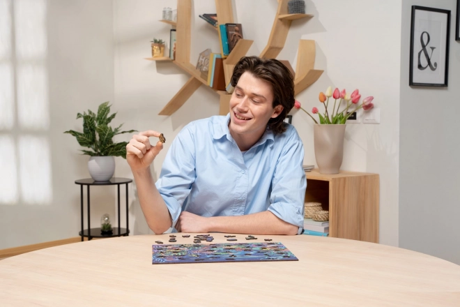 Lesene puzzle čarobni gozd 500 kosov