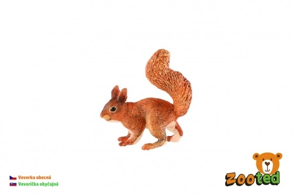Navadna veverica zooted plast 9cm v vrečki