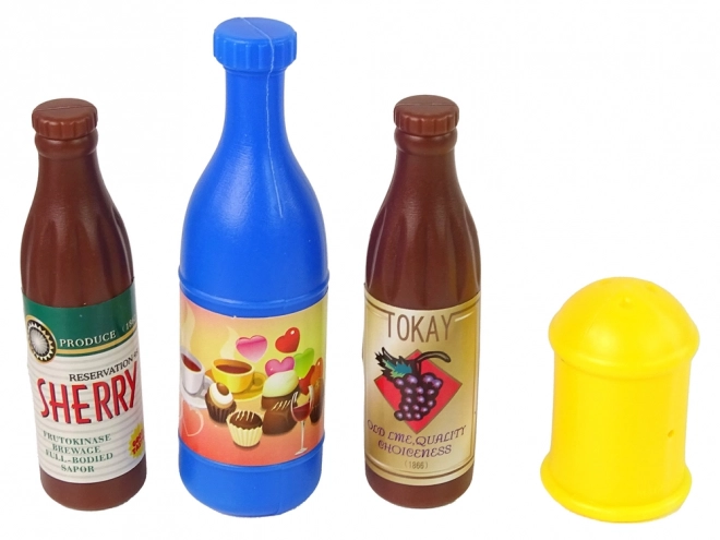 Komplet 30 kosov plastične hrane z sadjem in krompirčkom