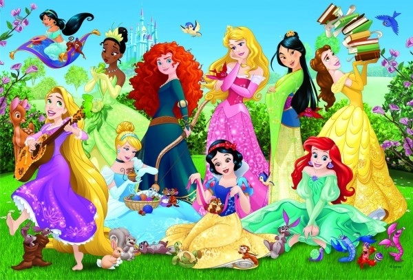 Uganka Čudovite princese/Disney 100 kosov 41x27,5 cm v škatli 29x19x4 cm