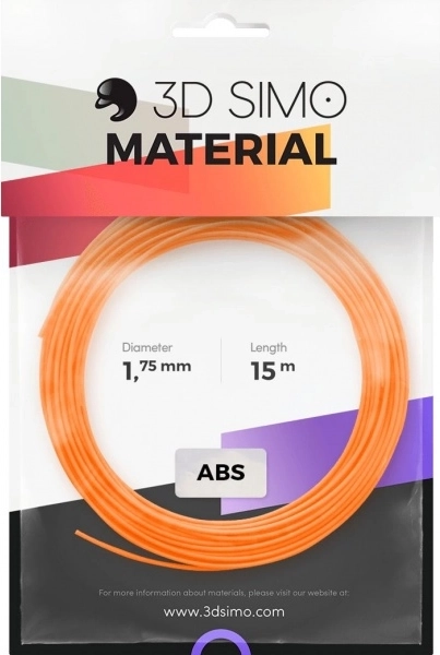 Filament ABS II pro za 3D pero in 3D tisk – komplet 15 m (oranžna, črna, bela)