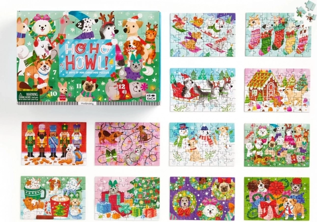 Božično odštevanje Puzzle set 12 kosov