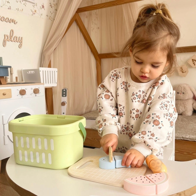 Leseni sklop za rezanje hrane Tooky Toy