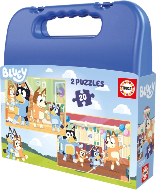 Educa Puzzle v kovčku Bluey 2v1
