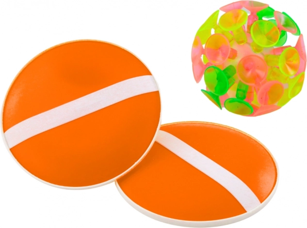 Spretnostna igra Orange loparji in žoga s priseski