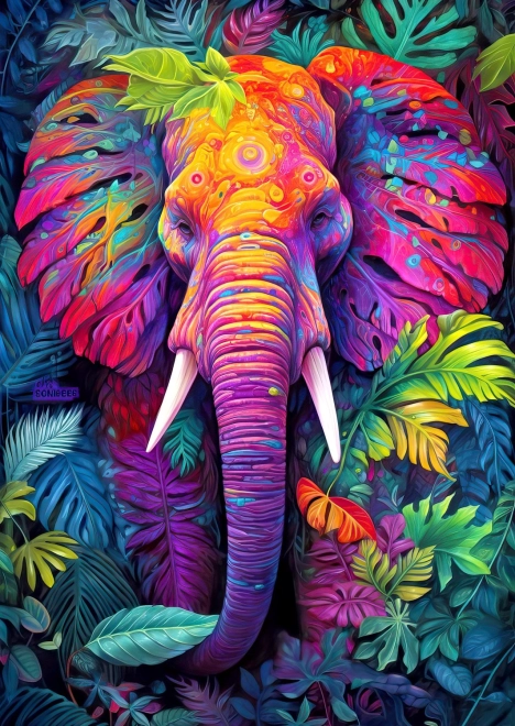 ENJOY Puzzle Zamaskirani slon 1000 koščkov