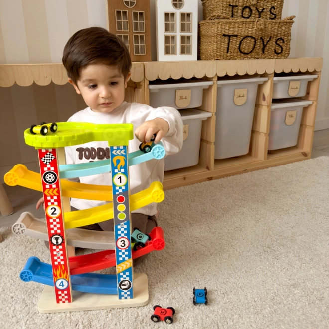 Tooky Toy Barvita tobogan za avtomobile