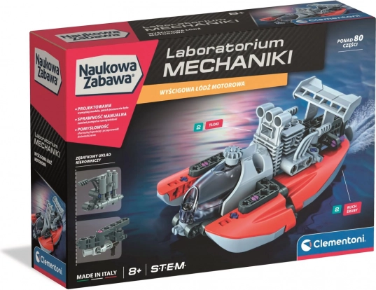 Laboratorijska mehanika – motorni čoln CLEMENTONI