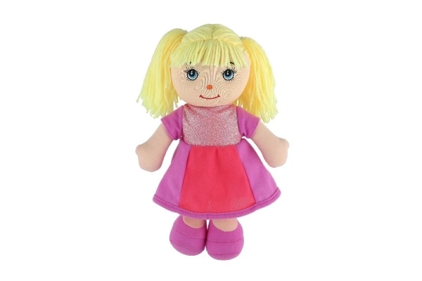 Punčka Culinka iz blaga z blond lasmi 32cm 0m+