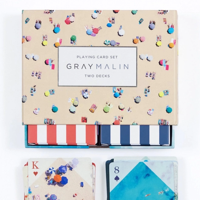 Galison Set igralnih kart Plaža Gray Malin