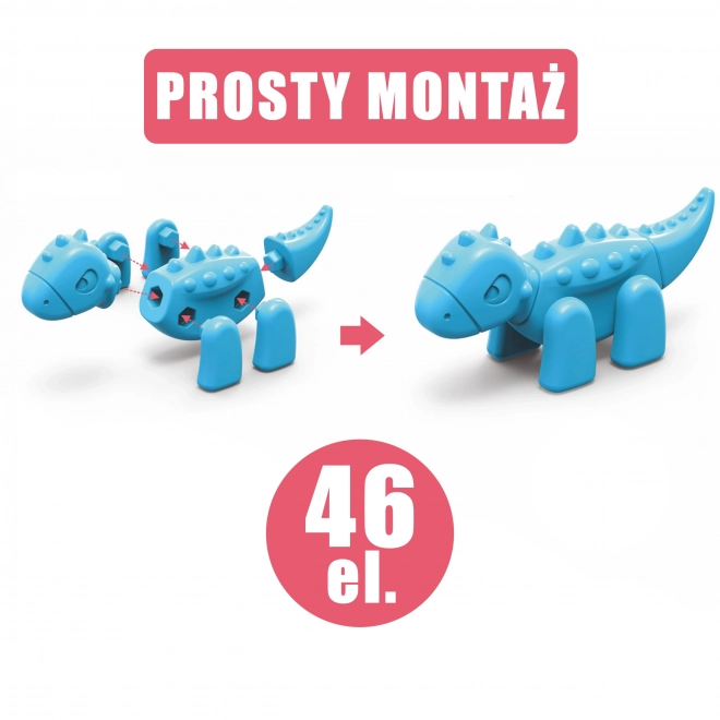 Gradbeni komplet Dinozavri 2v1 namizna igra