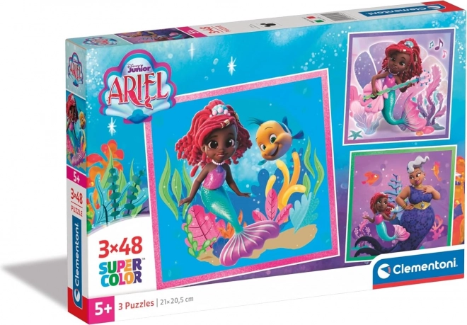 CLEMENTONI Sestavljanka Ariel 3x48 kosov
