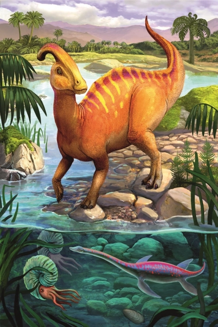 TREFL Sestavljanka Neverjetni dinozavri: Parasaurolophus 54 kosov