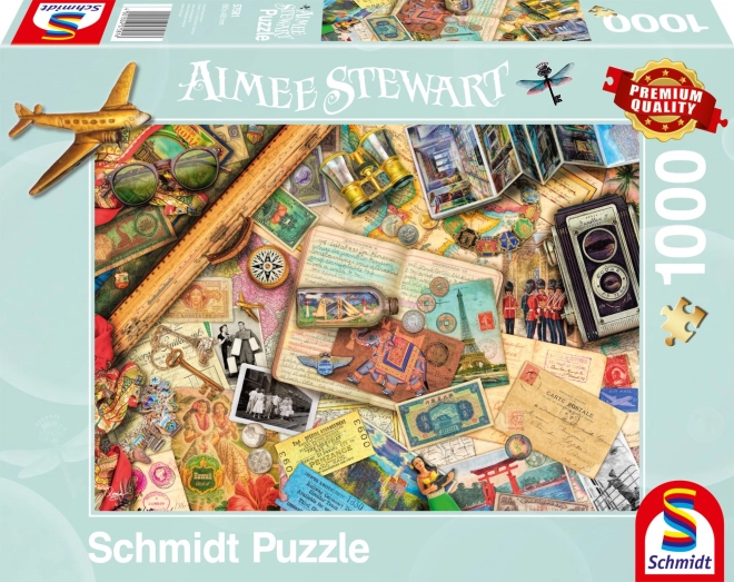 Puzzle Spomini na potovanja 1000 delcev