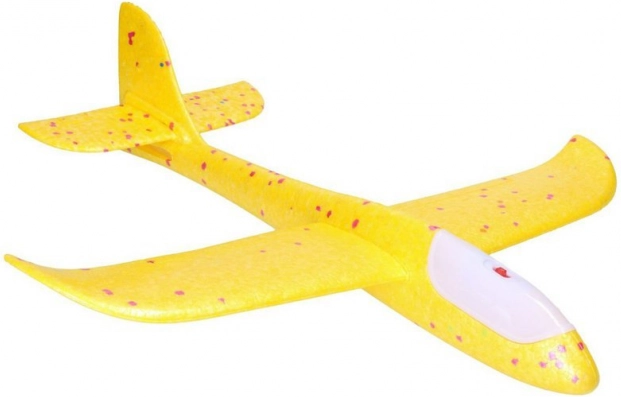 Polistirenski model letala + gibljiv stabilizator + luči – Modra