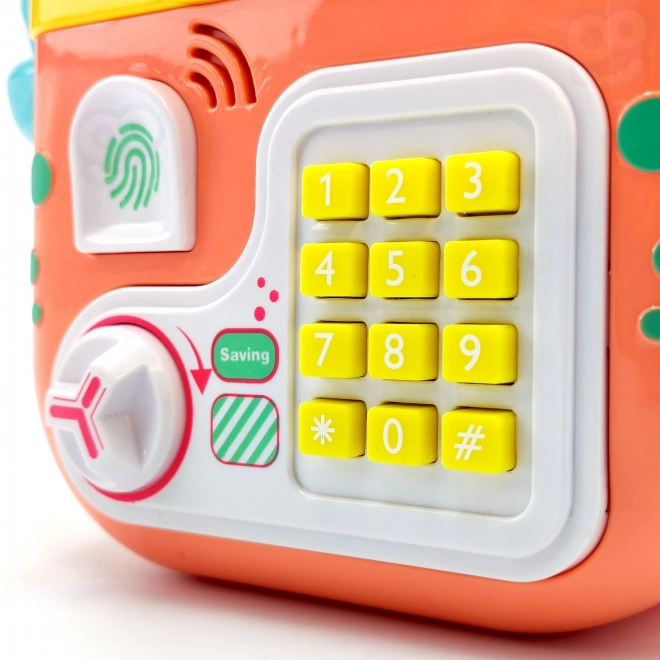 Elektronska hranilnica trezor na PIN Krab nahrbtnik oranžna